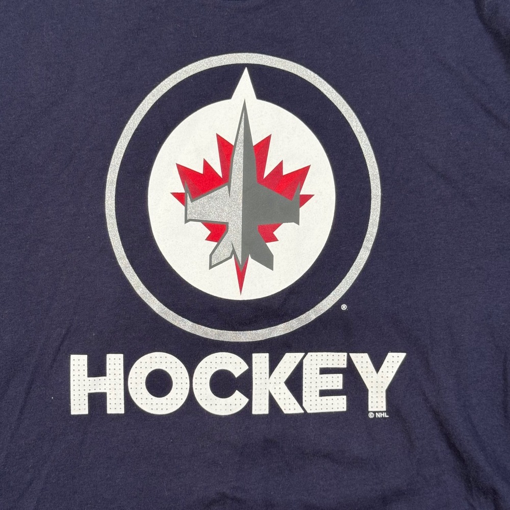 Adidas Winnipeg Jets‎ Hockey Amplifier Tee NHL Graphic T Shirt M Athleisure Fan